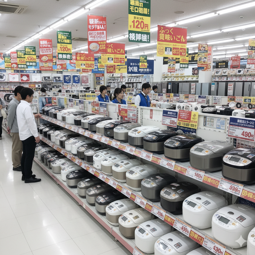 ホットクックを発見した炊飯器売り場